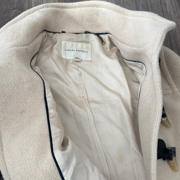 Banana Republic Cream Toggle Pea Coat - Picture 6 of 10